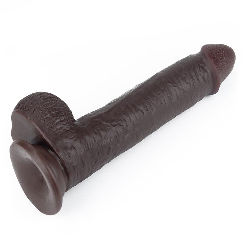 Dildo con Piel Retractil 9 Negro