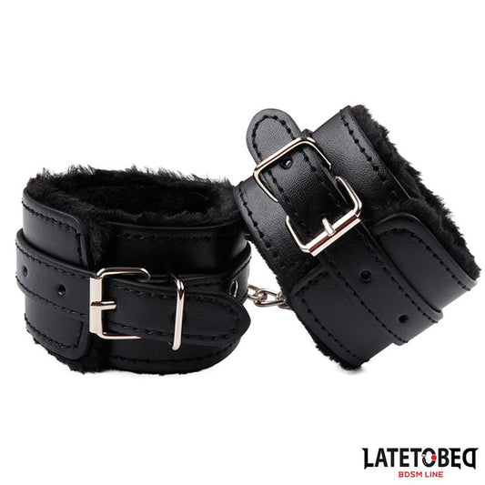 Esposas para Tobillos con Pelo Negro