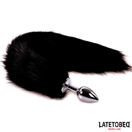 Plug Anal con Cola Negro 40 cm