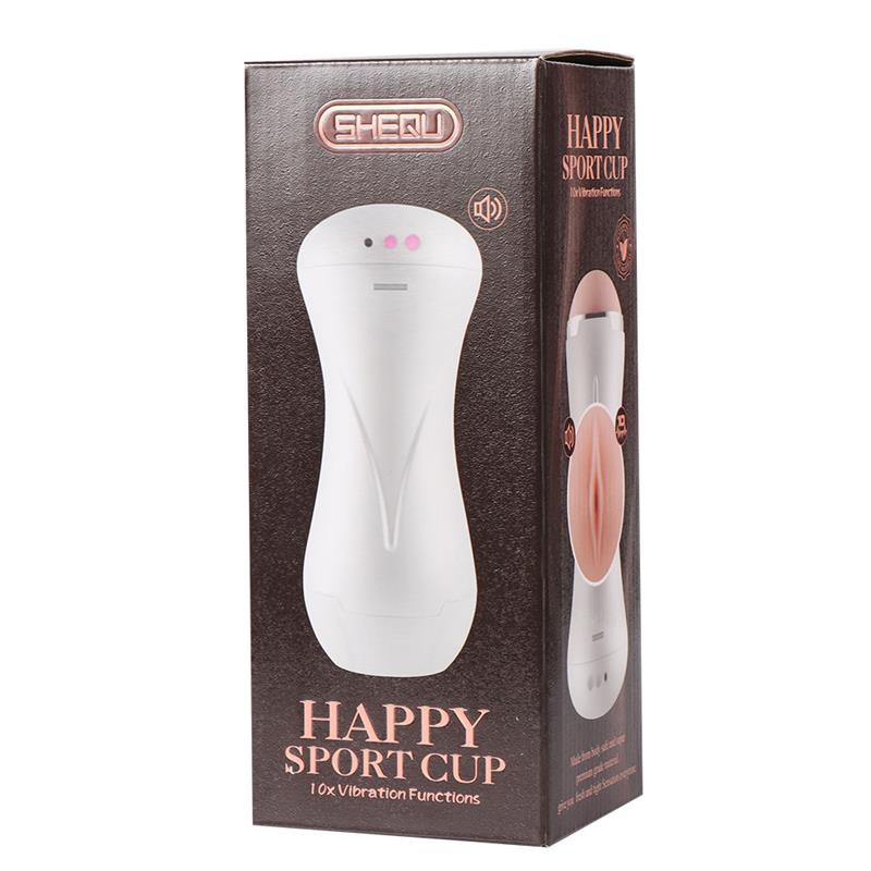 Masturbador Vibracion USB Happy Sport