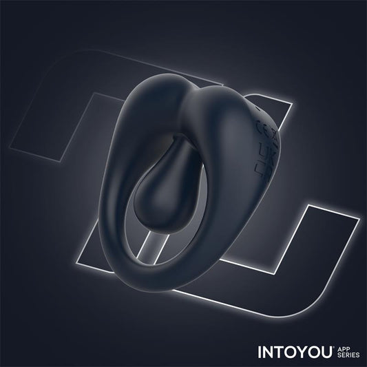 Kenny Anillo Vibrador con Estimulador de Clitoris y APP Azul Oscuro
