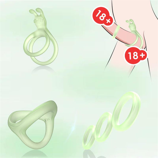 Set de Anillos para el Pene Brilla en la Oscuridad