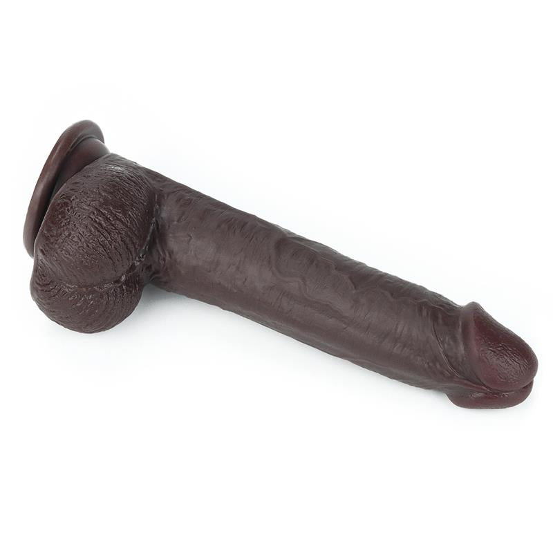 Dildo con Piel Retractil 9 Negro