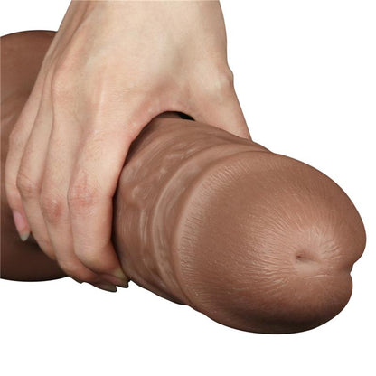 Dildo King 105 con Vibracion Chubby Marron