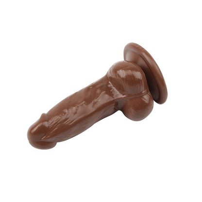 Dildo Jumbo Jack 6 con Vibracion marron
