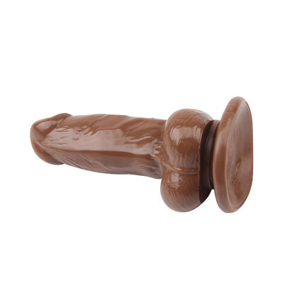 Dildo Jumbo Jack 6 con Vibracion marron