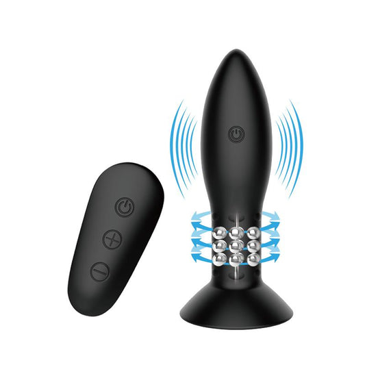 Plug Anal Inflable con Vibracion y Rotacion