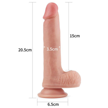 Dildo Nature 8 Silicona Liquida Natural