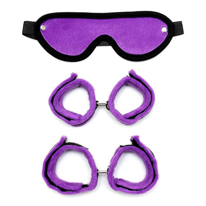 Set de Esposas para Manos y Pies Purpura