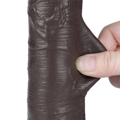 Dildo Dual Layer Piel Deslizante Retractil 8