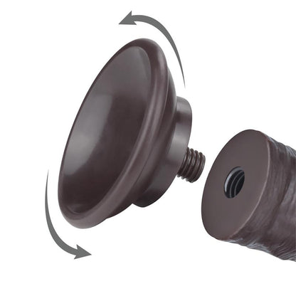 Dildo Dual Layer Piel Delizante Retractil 8