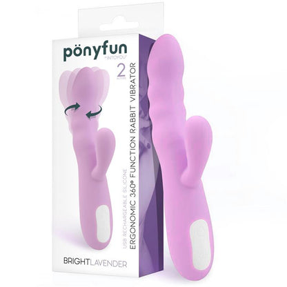 Brightlavender Vibrador y Rotador Doble Motor 360º USB Silicona