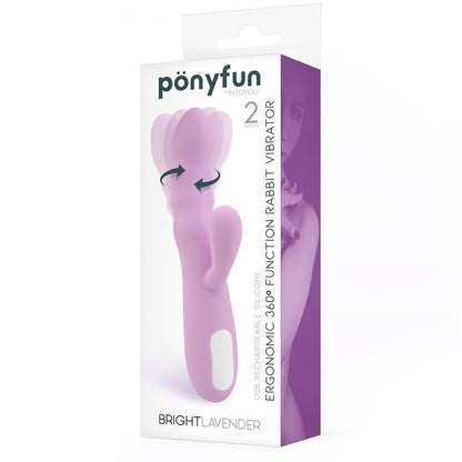 Brightlavender Vibrador y Rotador Doble Motor 360º USB Silicona