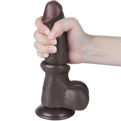 Dildo Dual Layer Piel Deslizante Retractil 8