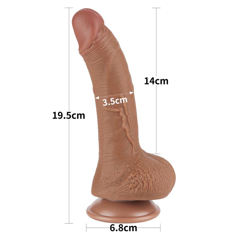 Dildo con Piel Retractil 75 Bronceado