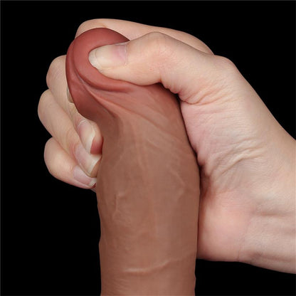 Dildo con Piel Retractil 8 Bronceado