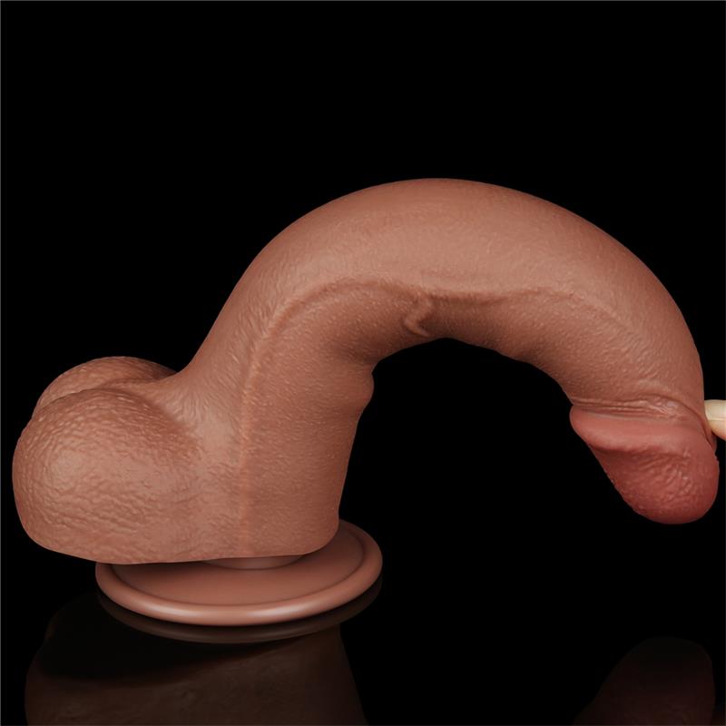 Dildo con Piel Retractil 85 Bronceado
