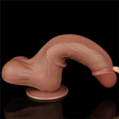 Dildo con Piel Retractil 85 Bronceado