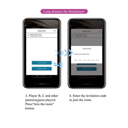 Catalina Huevo Vibrador con APP Purpura