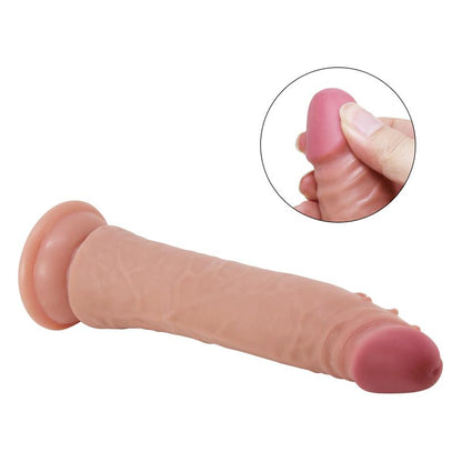 Kable Dildo Piel Deslizante Retractil 83