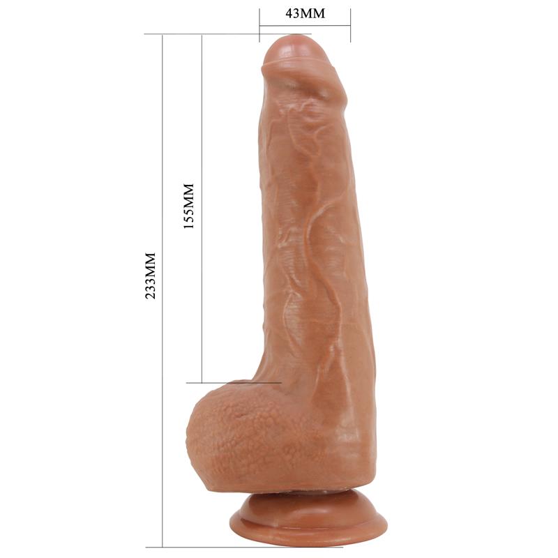 Dildo con Piel Deslizante Retractil 233 cm