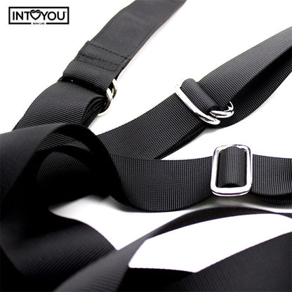 Columpio de Puerta con Soporte de Manos Piernas y Asiento