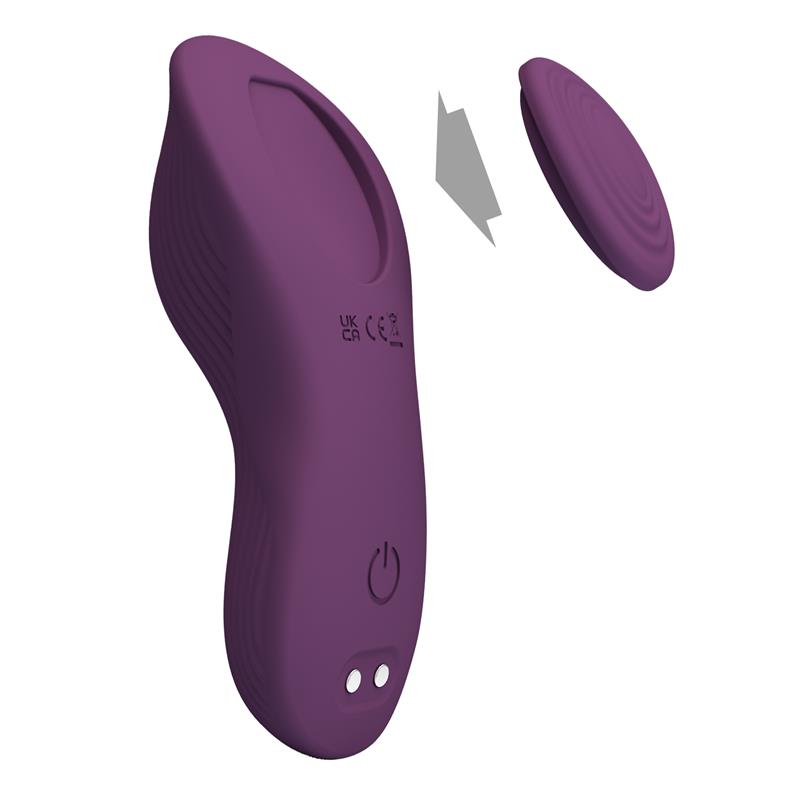Mane Vibrador de Braguita con App Purpura