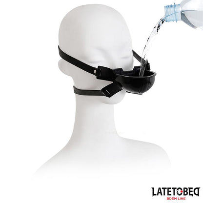 Mordaza con Bebedero Negro