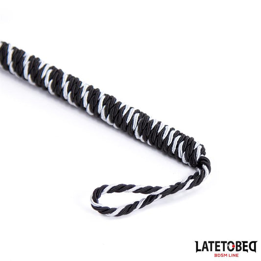 Plumero con Lazo Gris y Negro 25cm