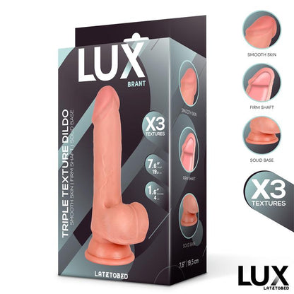 Brant Dildo Triple Densidad con Testiculos 76