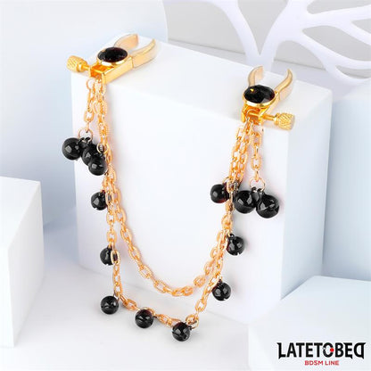 Pinzas para Pezones con Cadena y Cascabeles