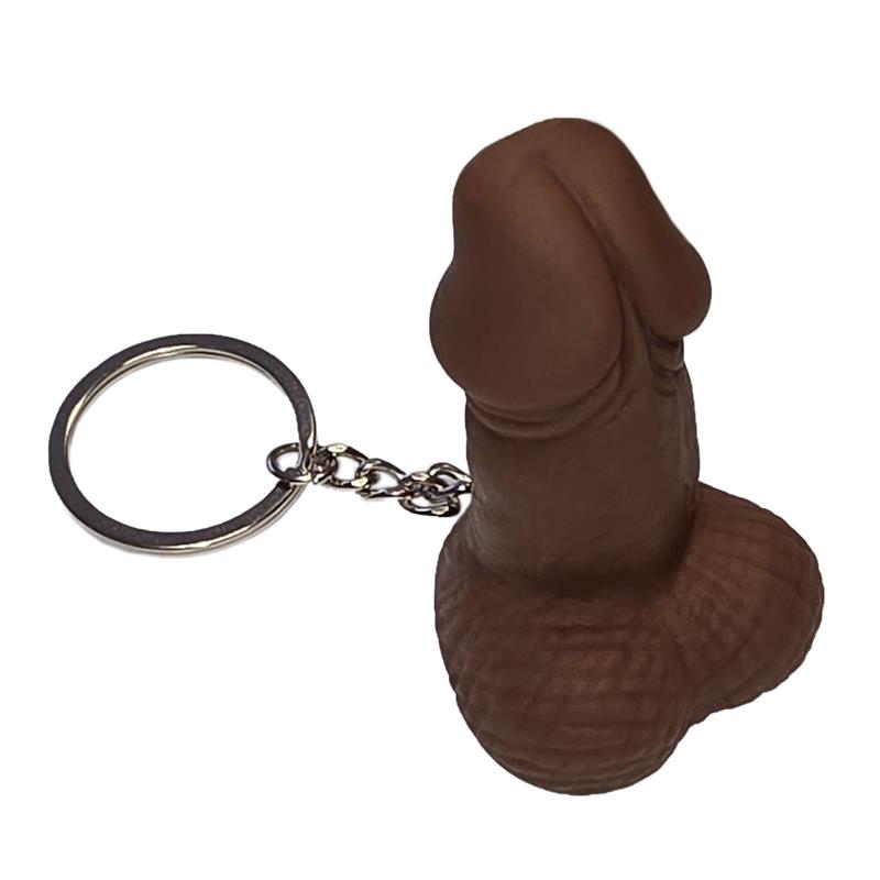 Llavero Silbato Forma de Pene Mulato