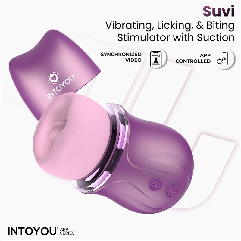 Suvi Estimulador con Licking Biting Succion y Vibracion USB C con APP
