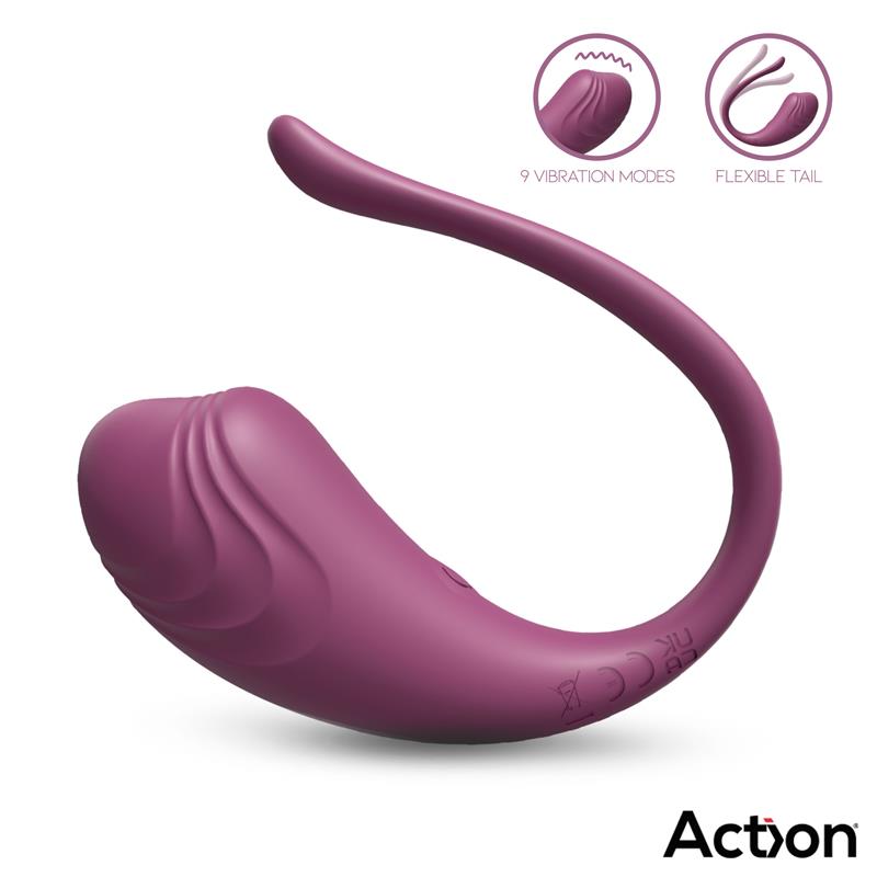 Luvia Huevo Vibrador con Control Remoto USB Purpura