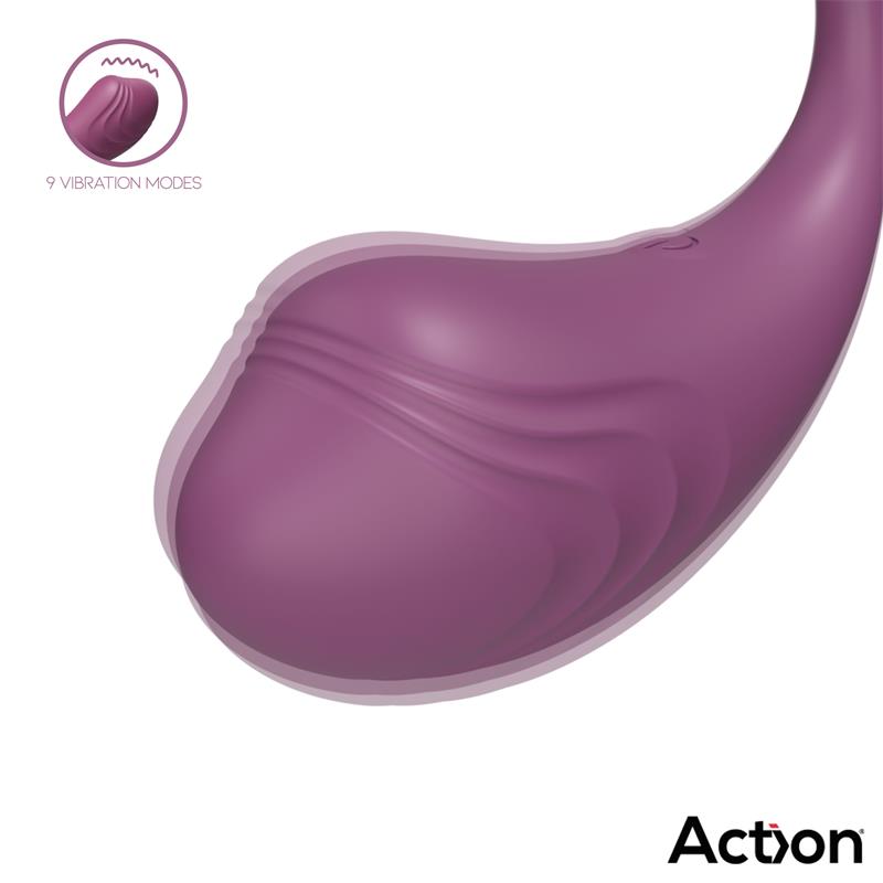 Luvia Huevo Vibrador con Control Remoto USB Purpura
