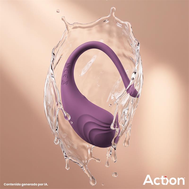 Luvia Huevo Vibrador con Control Remoto USB Purpura