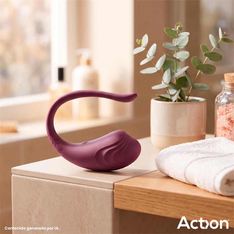 Luvia Huevo Vibrador con Control Remoto USB Purpura