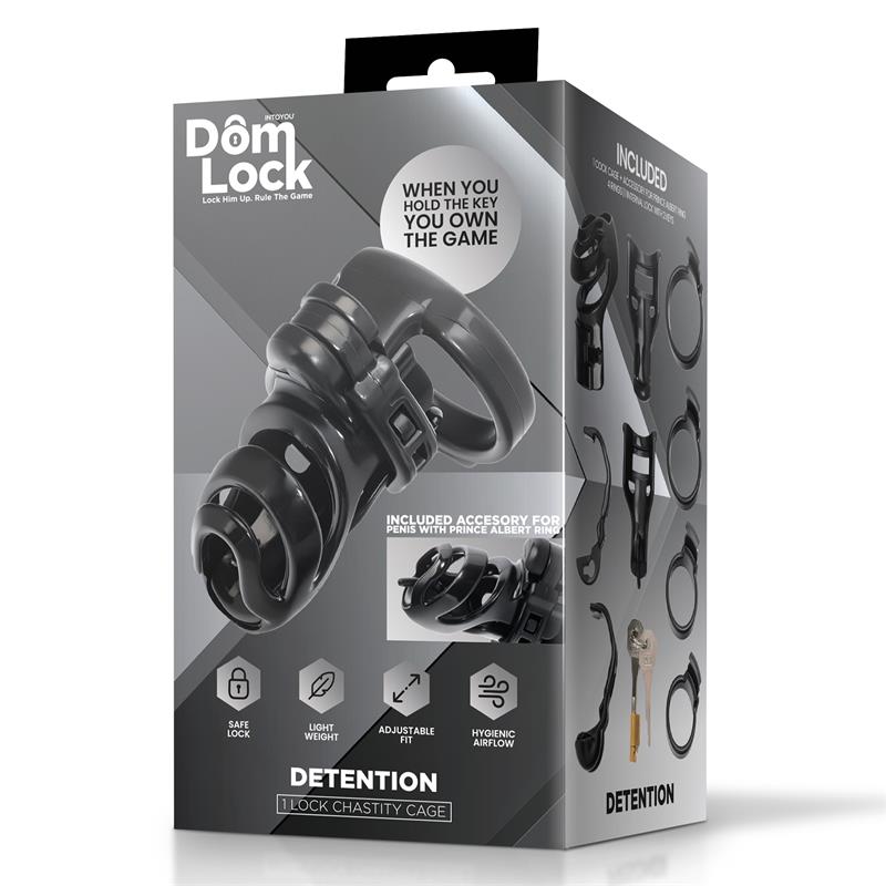 Detention Jaula para el Pene con Accesorio para Prince Albert