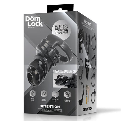 Detention Jaula para el Pene con Accesorio para Prince Albert