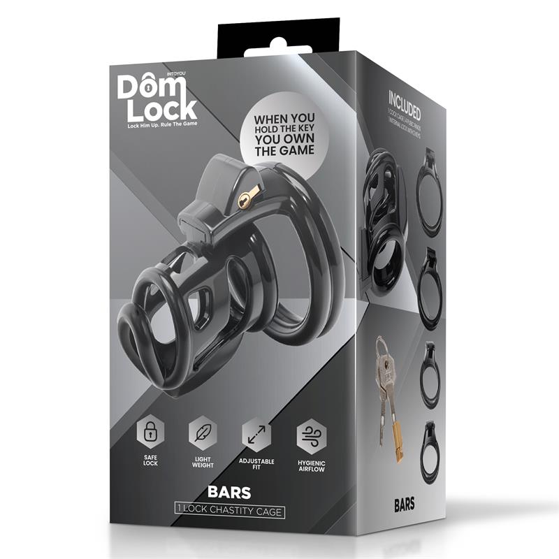 Bars Jaula para el Pene con Candado Interno
