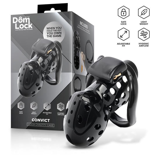 Convict Jaula para el Pene con Candado Interno
