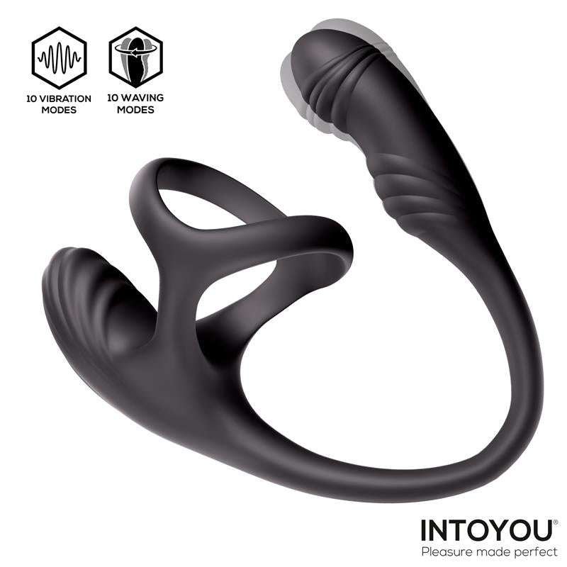 Kamber Plug Anal Vibracion y Waving 360º y Estimulador Testiculos