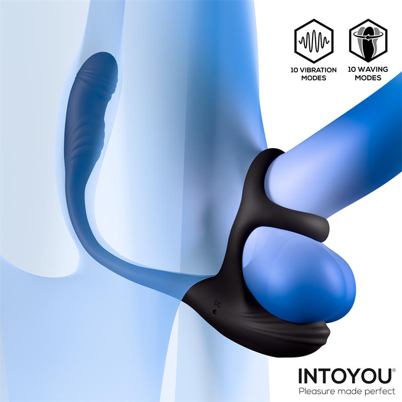 Kamber Plug Anal Vibracion y Waving 360º y Estimulador Testiculos