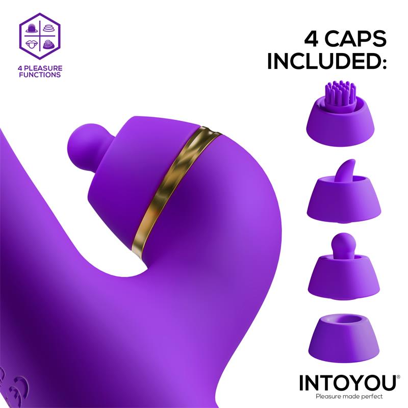 Siter 20 Vibrador con Lengua Flapping Golpeteo y Cabezales Intercambiables