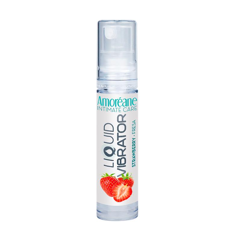 Vibrador Liquido Base Agua Fresa 10 ml