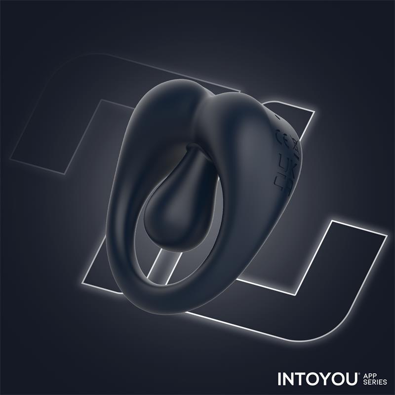 Kenny Anillo Vibrador con Estimulador de Clitoris y APP Azul Oscuro
