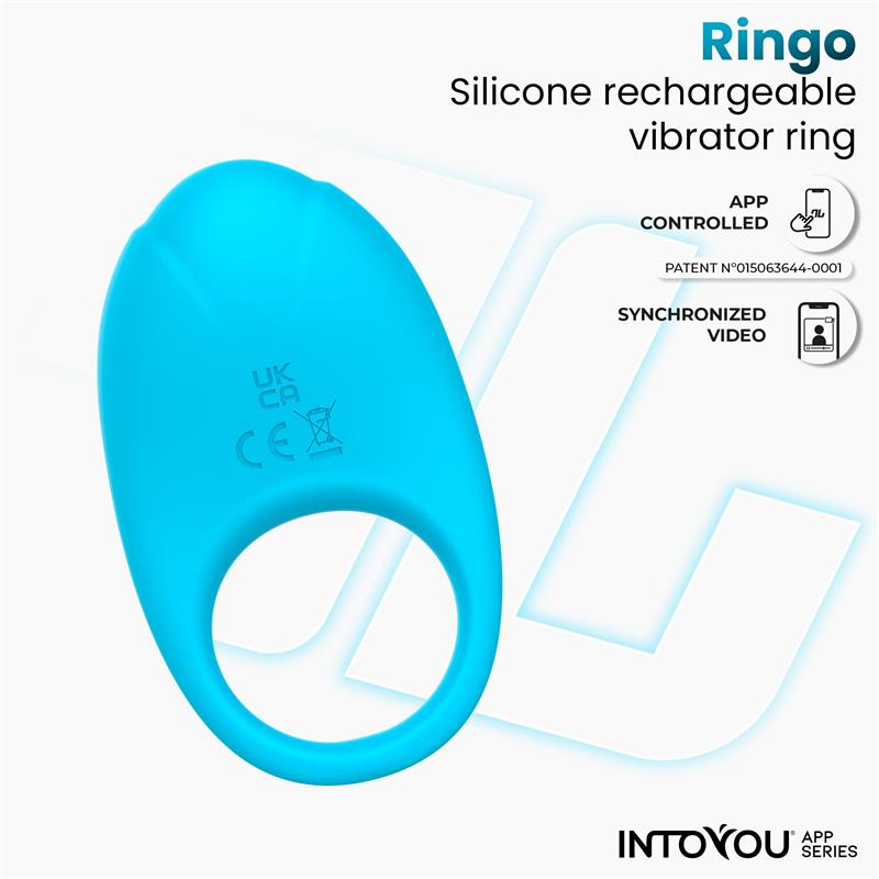 Ringo Anillo Vibrador con APP Unibody Azul