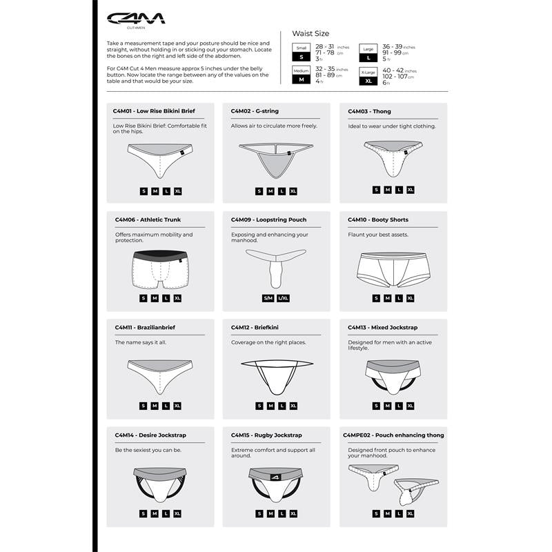 C4MSPX16 Tanga Kini Mesh Grey