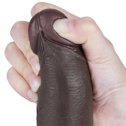 Dildo Dual Layer Piel Deslizante Retractil 85